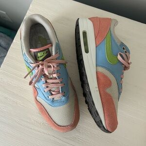Nike Air Max 1s - Pink Blue Green Suede